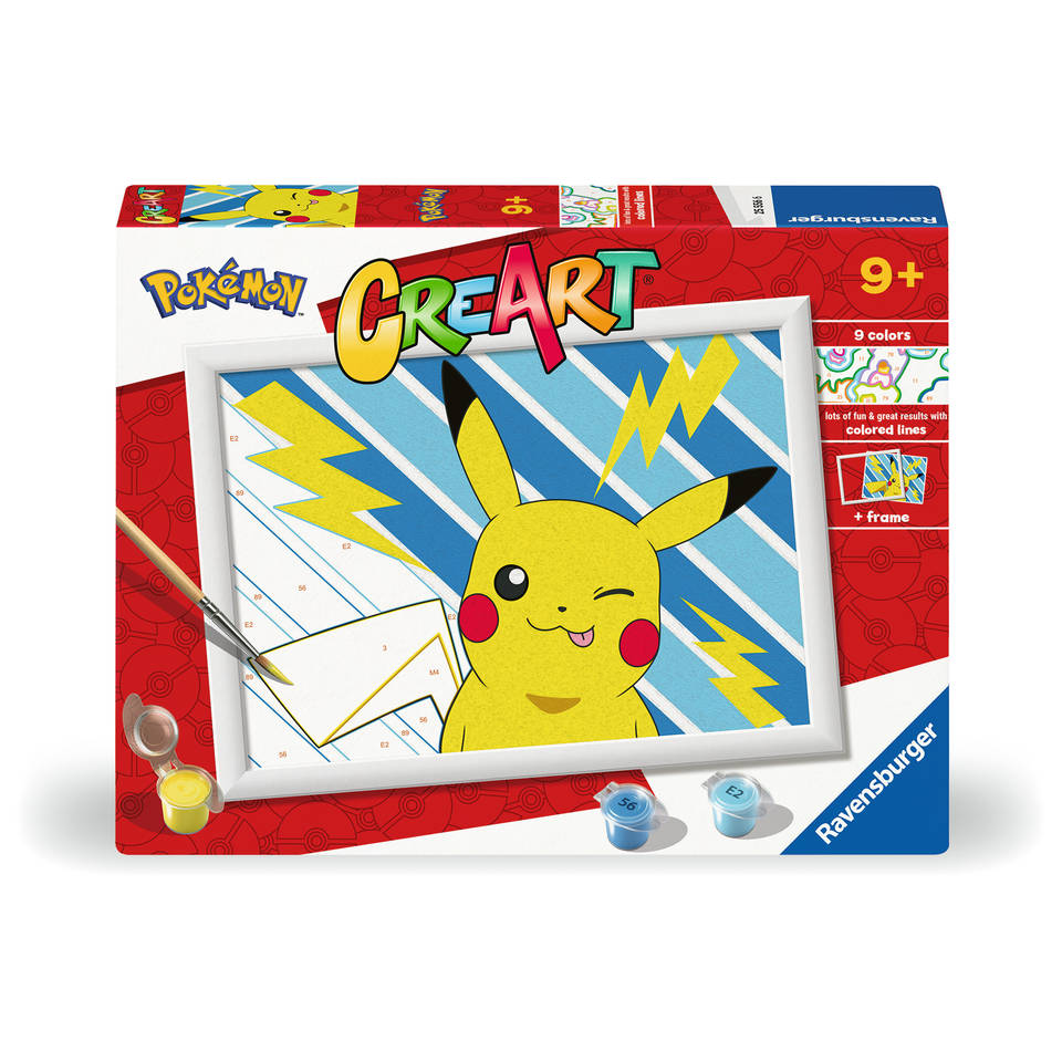 Ravensburger CreArt schilderen op nummer cheeky Pikachu