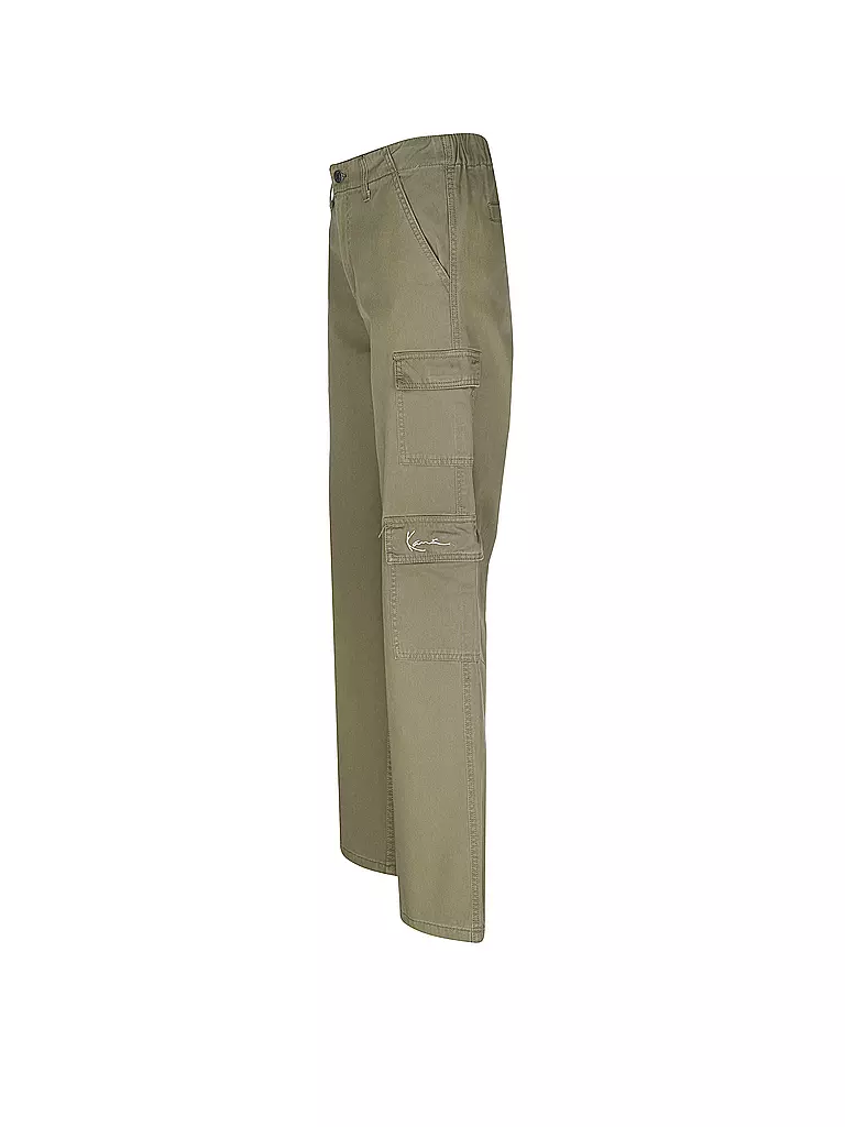 KARL KANI Cargohose olive
