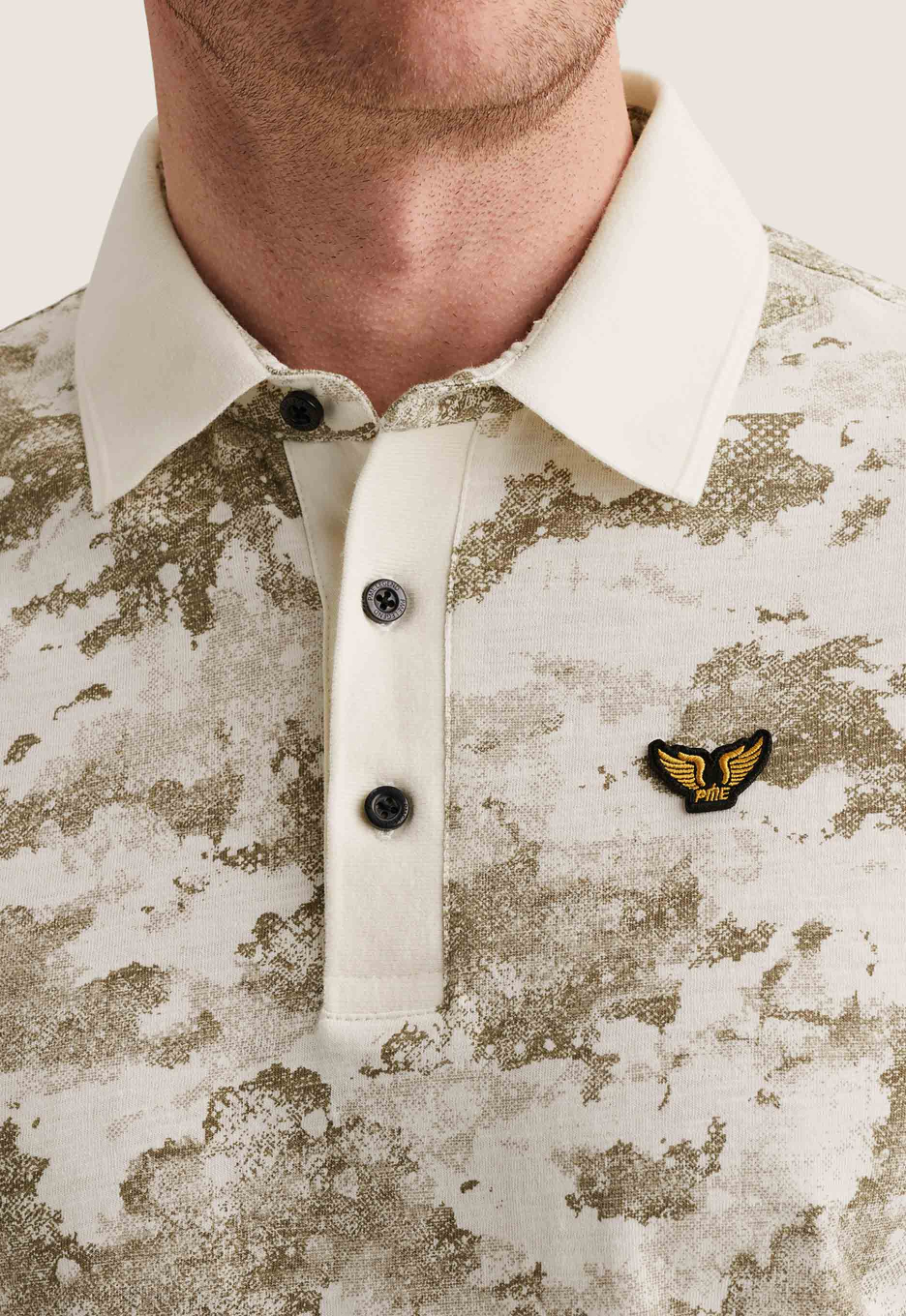 PME Legend Printed Slub Jersey Polo