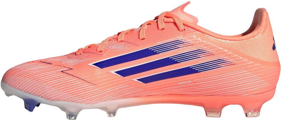 Adidas Perfor ce F50 League FG MG Senior voetbalschoenen koraalrood wit kobaltblauw