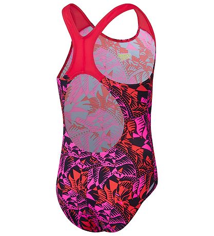 Speedo Bådedragt - Digital Allover Splashback - Blåck/Pink