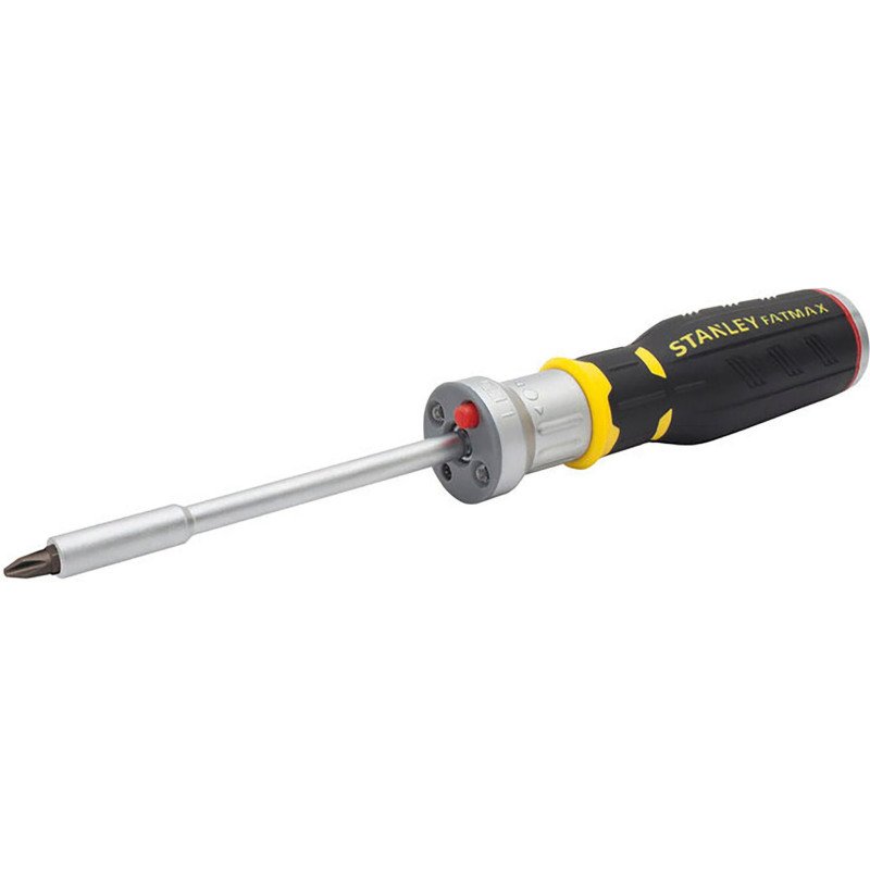 Tournevis porte embouts à cliquet avec LED + 12 embouts Stanley