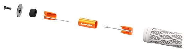 Kit de Réparation Tubeless Granite Design Stash Outils   4 Mèches Orange