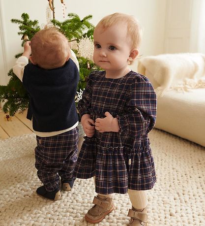 Whaet Bukser - Gustav - Navy Check