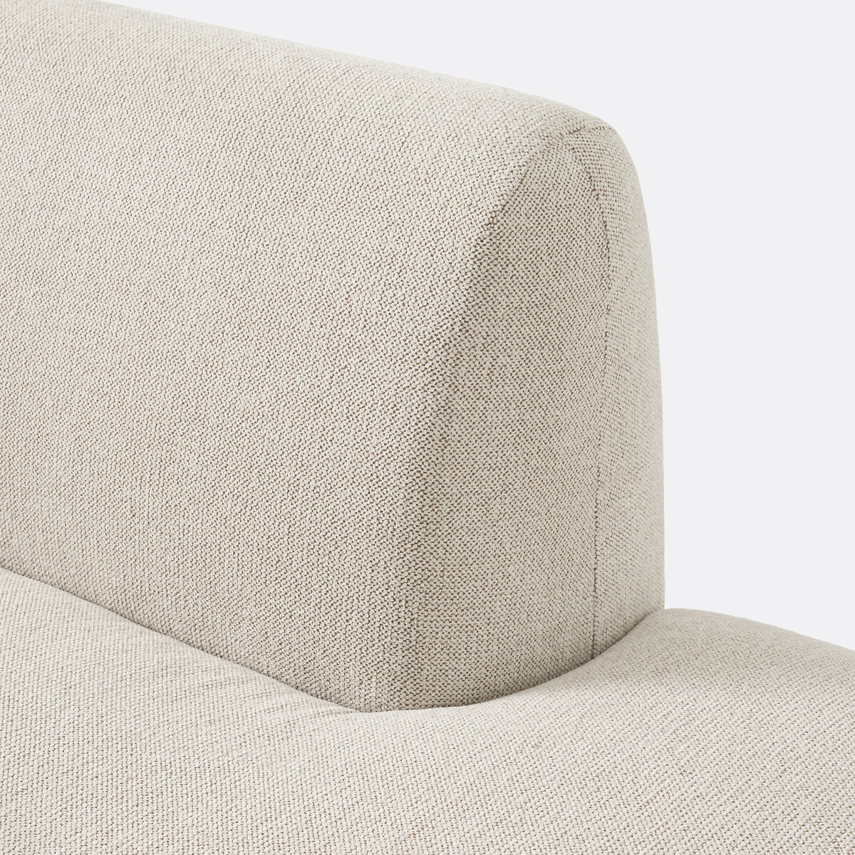 LA REDOUTE INTERIEURS<br>Recamière modular reta, tecido estruturado, Jaspe