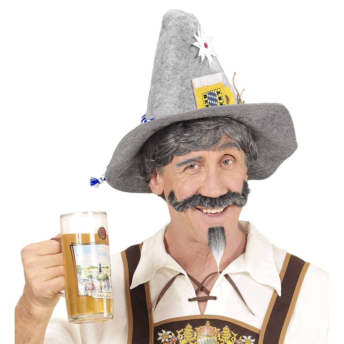 Oktoberfest Hoed Tiroler Met Edelweiss En Bierpul