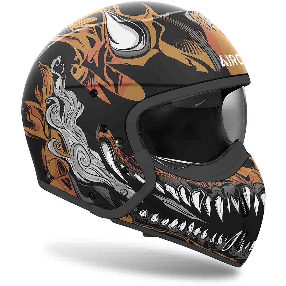 Airoh - Casque J 110 Oni Noir / Gris / Or