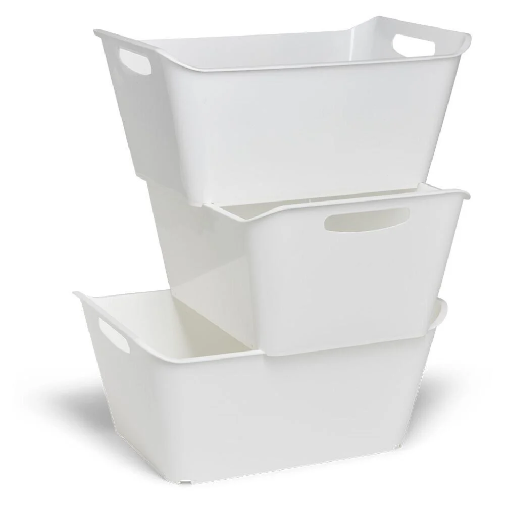 Bac de rangement 18L x3