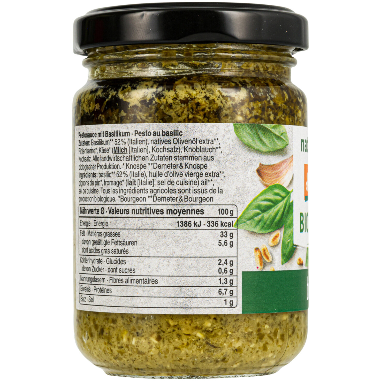 Naturaplan Bio Demeter Pesto al Basilico