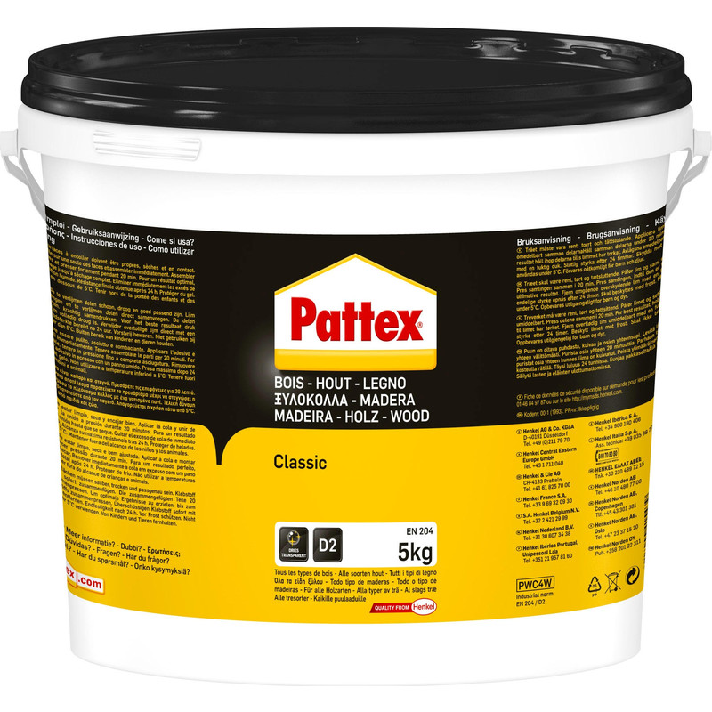 Pattex PRO Classic houtlijm Emmer 5kg