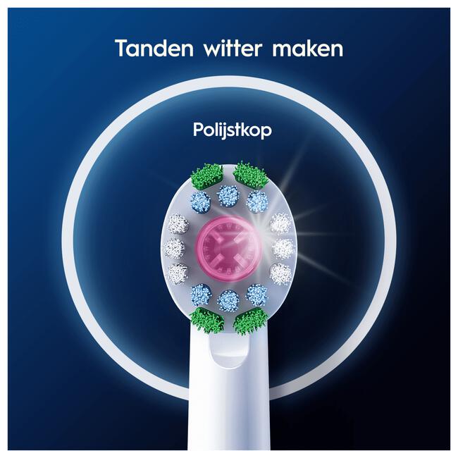 Oral-B 3D White Opzetborstels Wit 4 Stuks