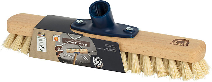 Frottoir fibres tampica et bois hêtre Origine Eléphant L.31 × l.6 × H.8,6 cm