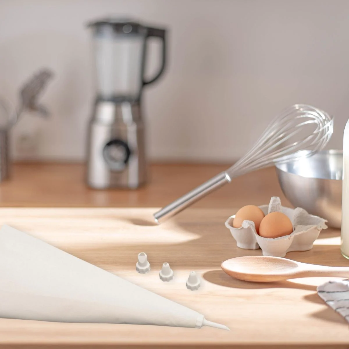 Poche à douille réutilisable et 4 embouts plastique Smart Pastry Zenke