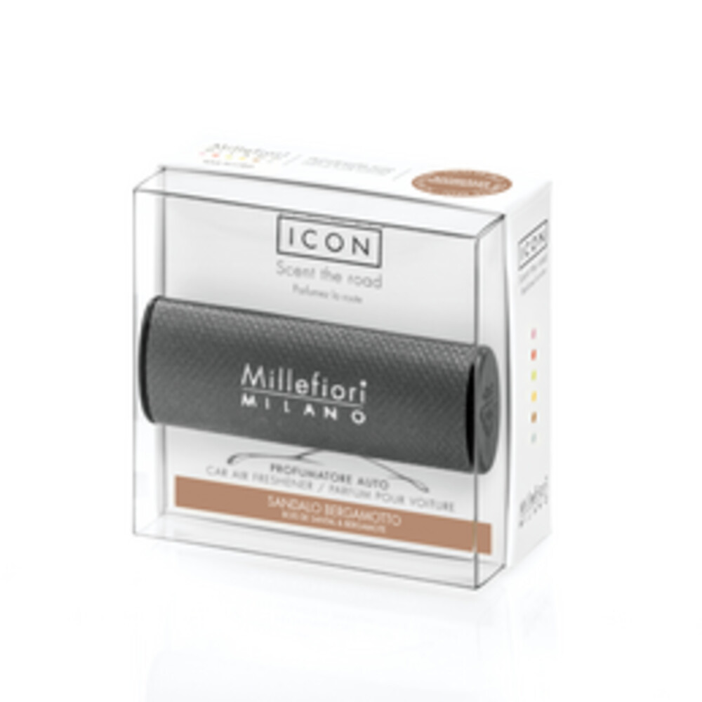 Millefiori Milano Icon Auto LuchtverfrisserUrban Sandalo Bergamotto 35 gr