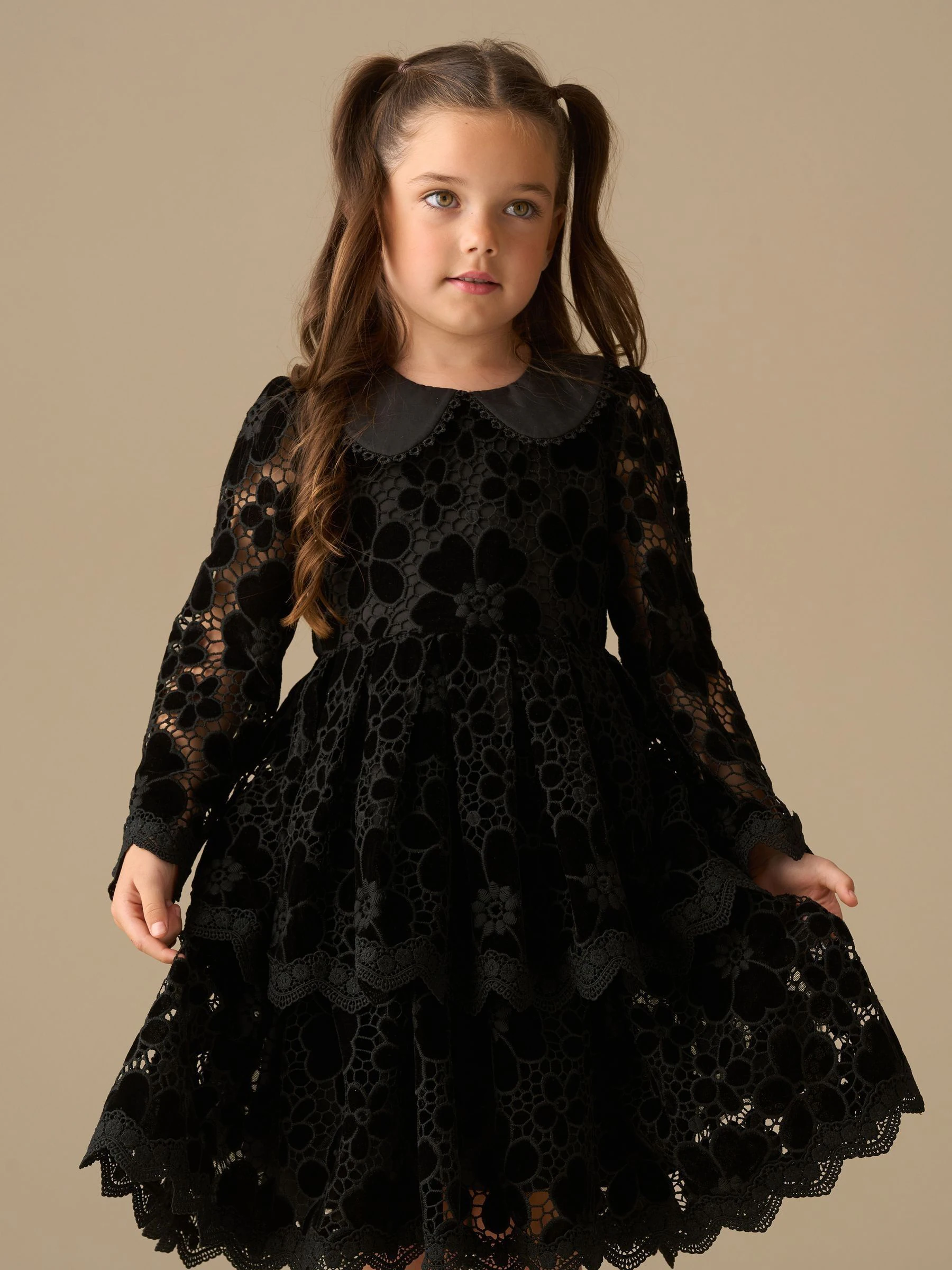 Angel & Rocket Mavea Velvet Lace Dress