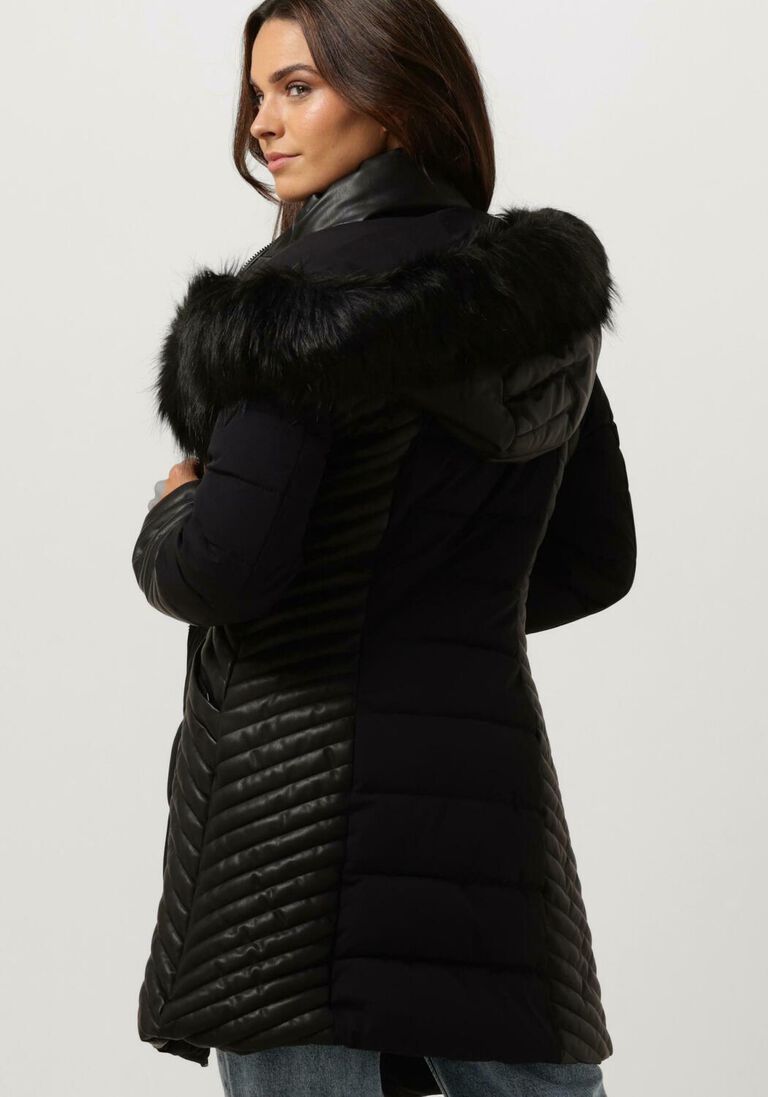 GUESS zwarte guess gewatteerde jas new oxana jacket 1