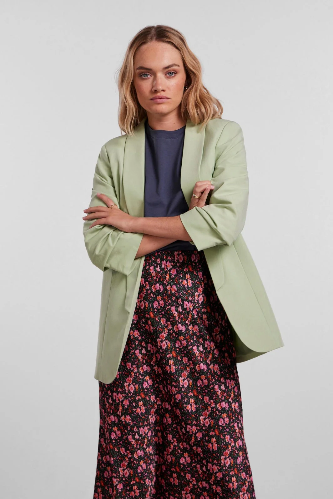 Pieces PcBoss 3/4 Blazer quiet green