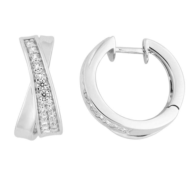 Boucles d'oreilles Femme - Oxyde de zirconium - Argent 925