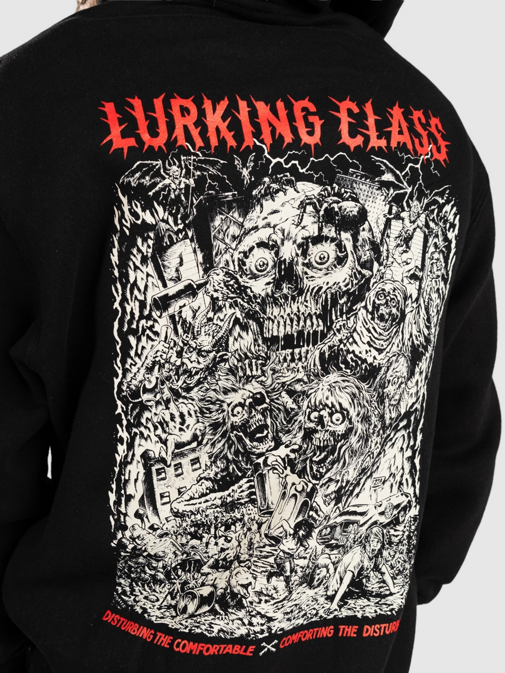 Lurking Class Global Infestation X Stikker Hoodie black