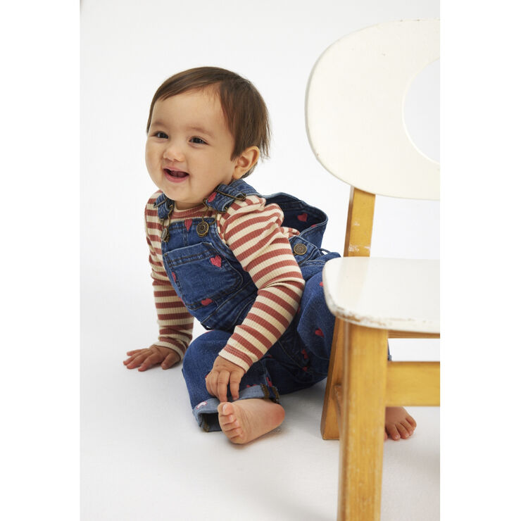 The New TNSLovia Denim Dungarees Medium blue denim