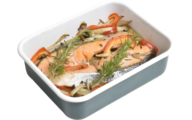HoneyWare Emaille Frischhaltedose lichtgrau