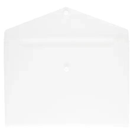Idena Versandtasche DIN C4, Kunststoff transparent, transluzent, mit Druckknopf
