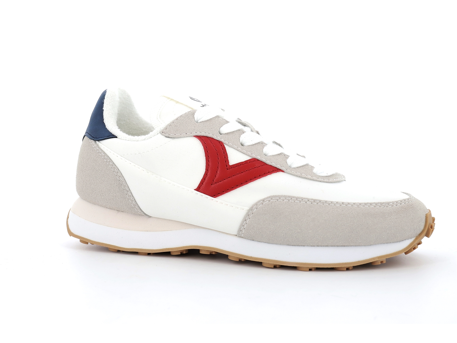Victoria-1138100 Matières combinées Blanc Rouge