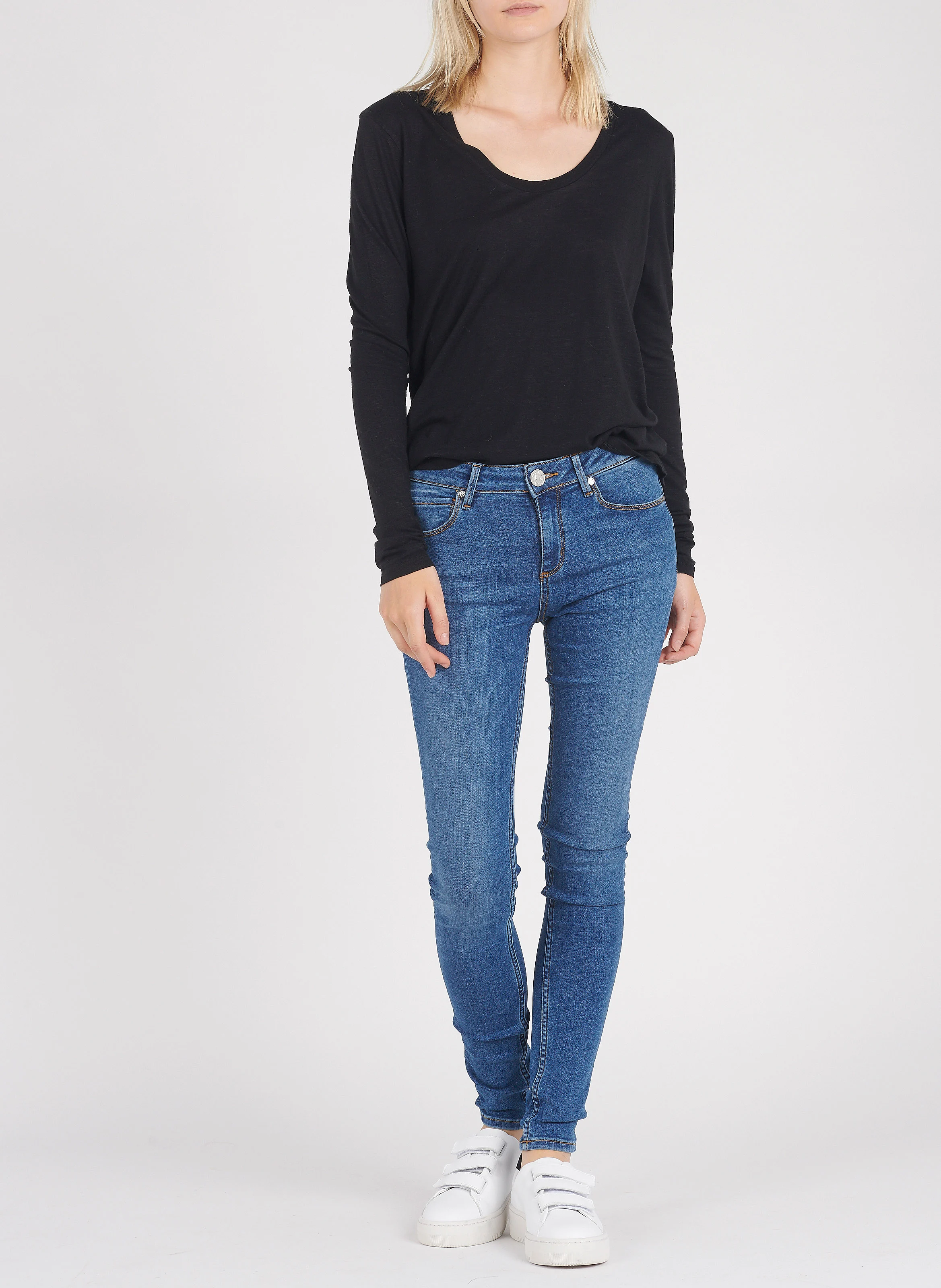 JACKSONVILLE - Tee-shirt col rond en coton | Noir