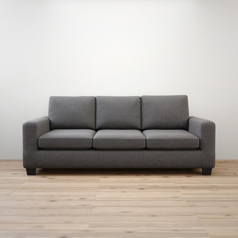 Kane 83&rdquo; Square Arm Sofa With Reversible Cushions