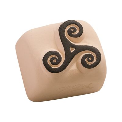 LaDot - Pierre pour tatouage éphémère - en céramique - taille S (2,2 x 2,2 cm) - triskèle