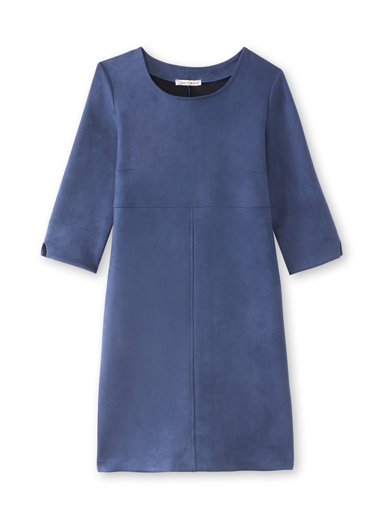 Robe droite en suédine