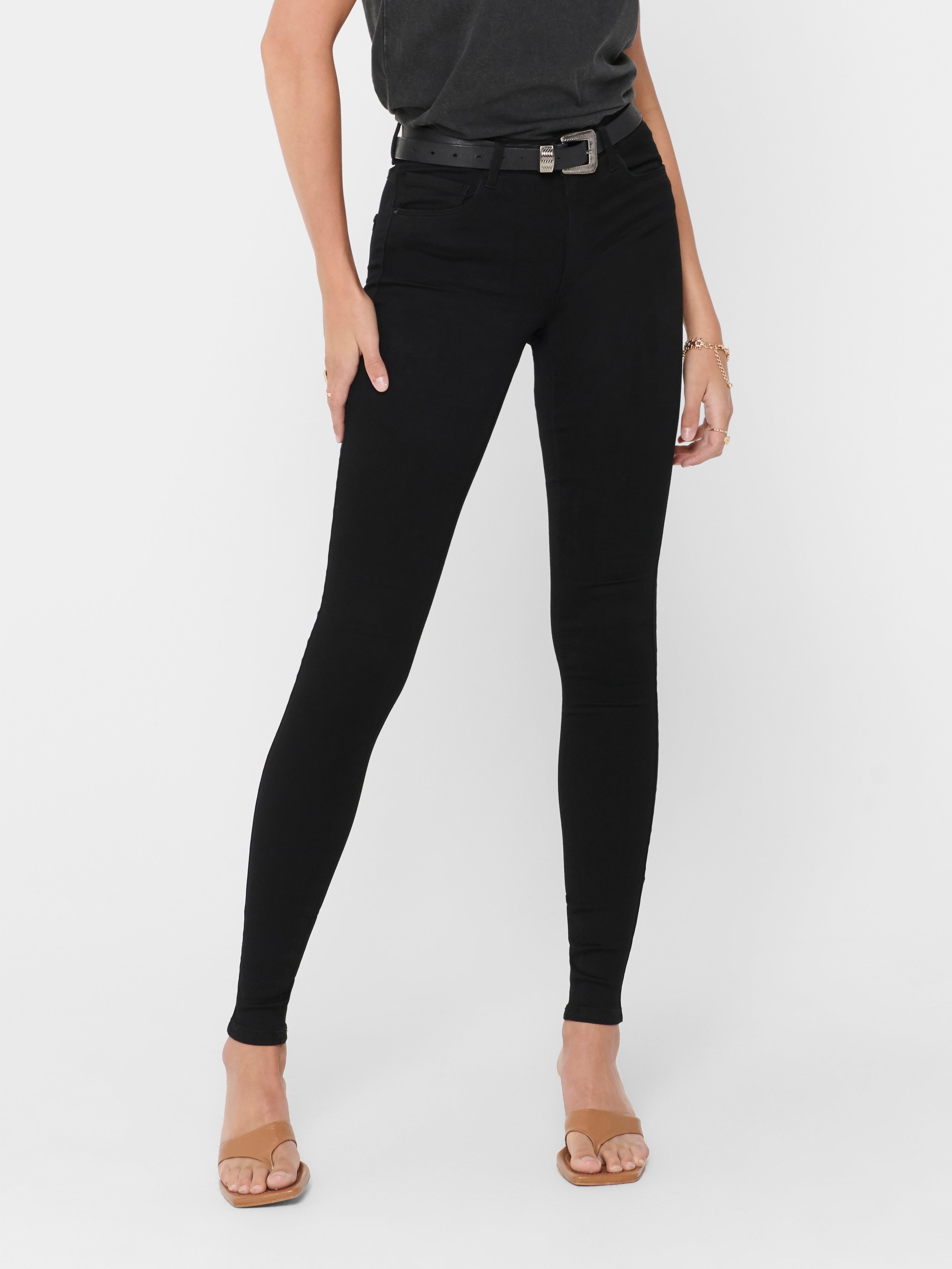 ONLROYAL Mittlere Taille Skinny Fit Jeans Black