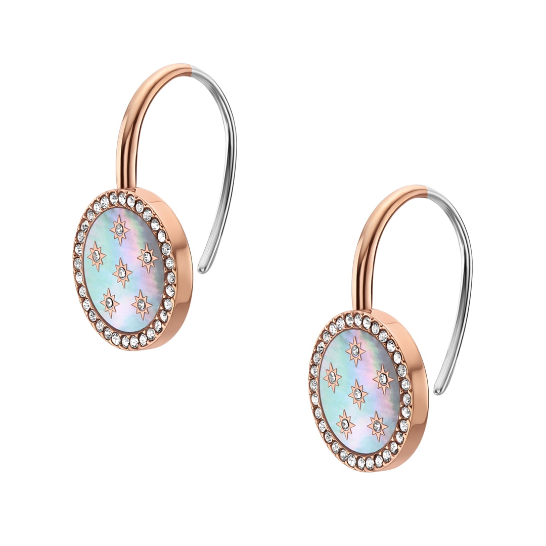 Fossil Merrit Hängeohrringe Classic Mother-of-Pearl