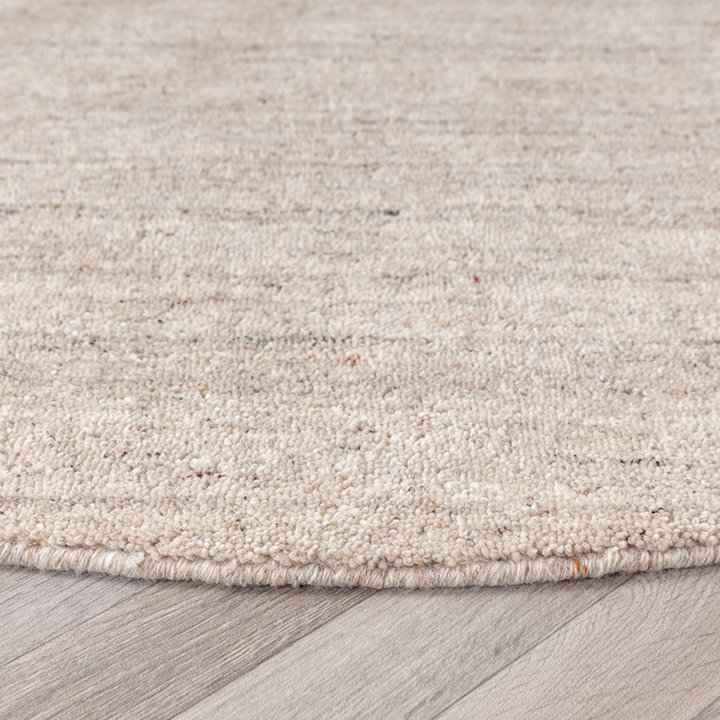 Rond Berber vloerkleed - Aicha Taupe | Comfortabel