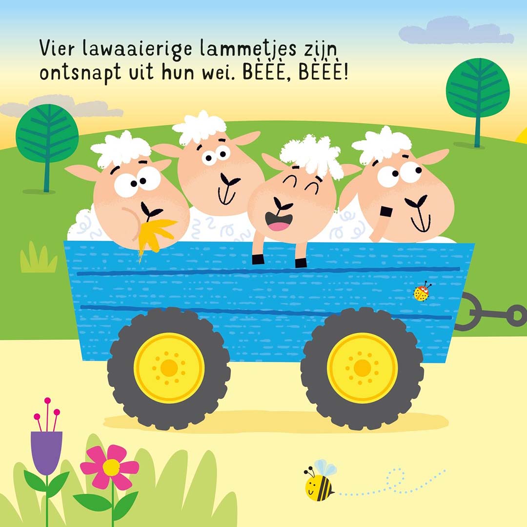 Uitgeverij usborne meerijden op een tractor!