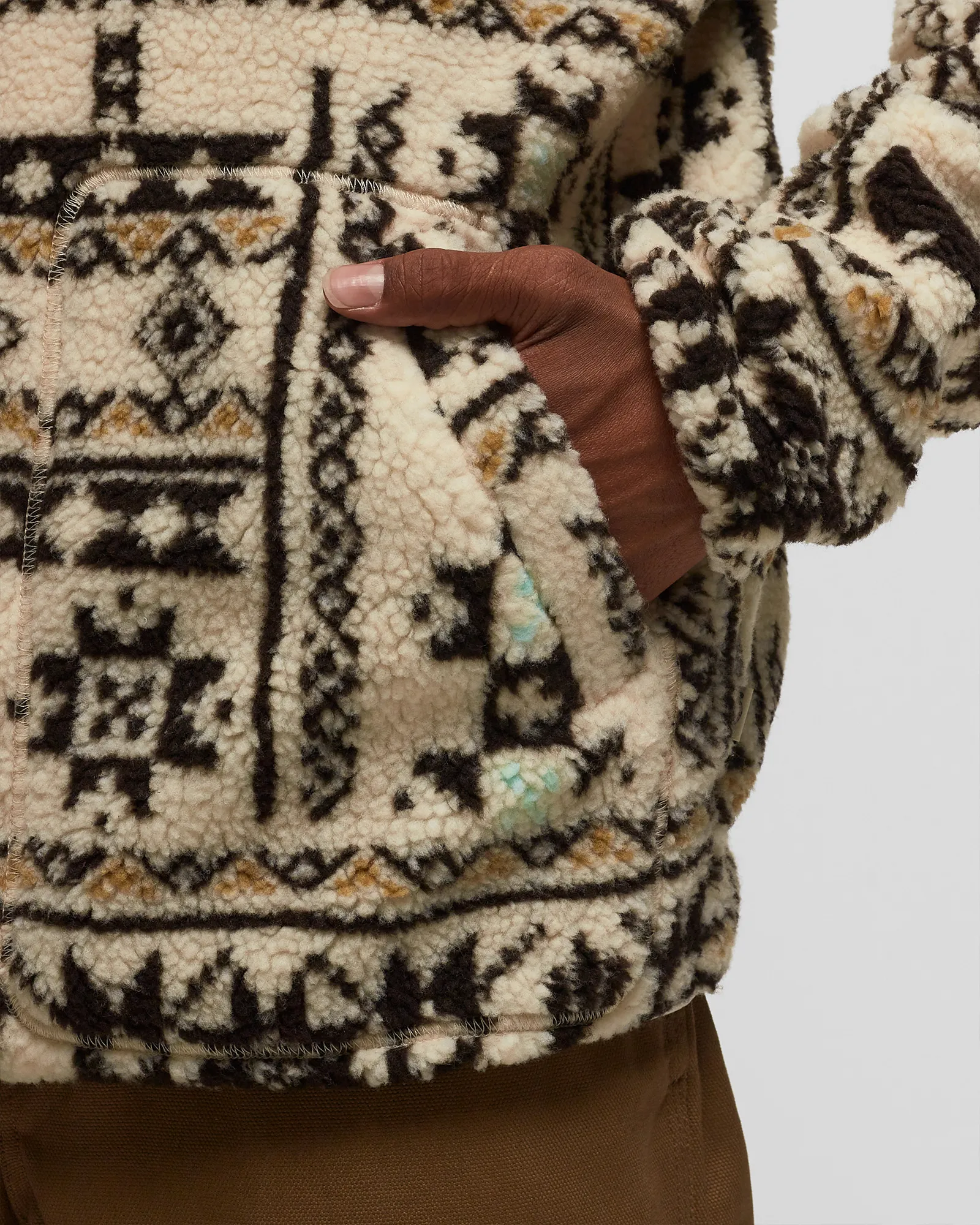 DICKIES HAYS QUARTER ZIP NORDIC AOP LB