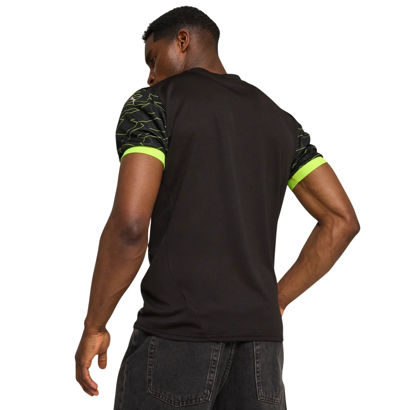 PUMA Borussia Dortmund Esports Trainingsshirt 2024-2025 Zwart Geel Zilver