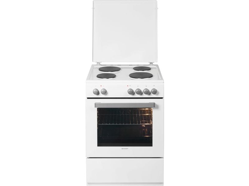 Sharp Standherd KF-76HNO22W-DE Weiss Freistehender Herd