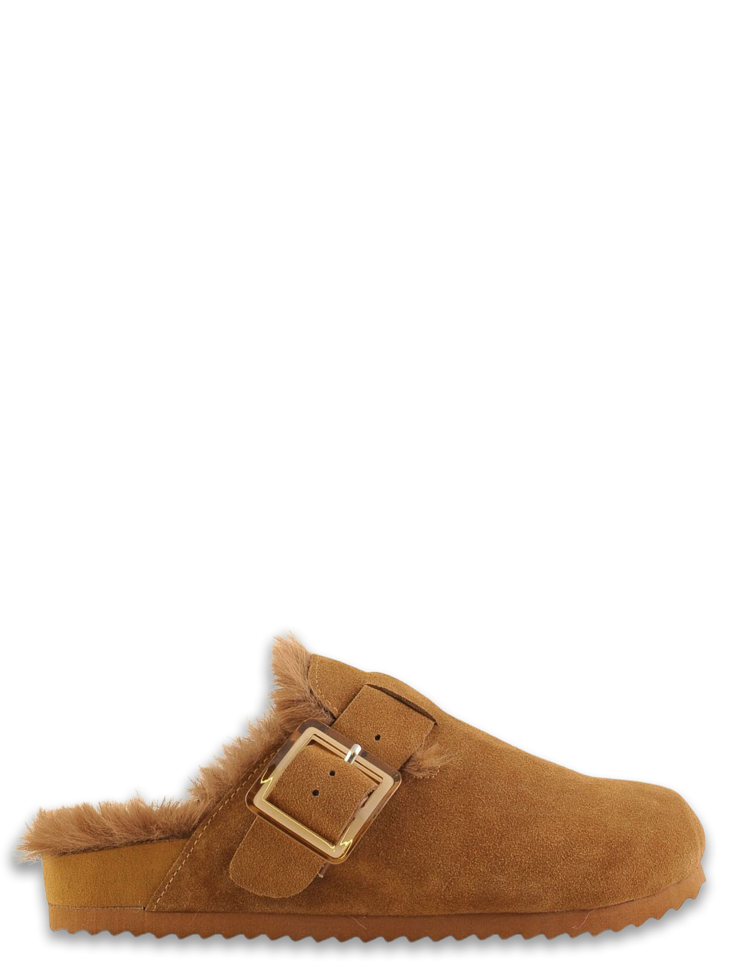 colors of california Sabots suede furry bio closed toe