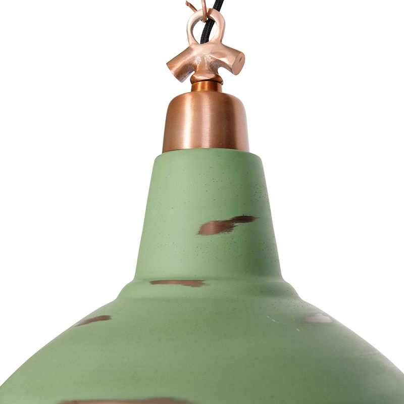 Set van 2 vintage hanglampen koper - Goliath large
