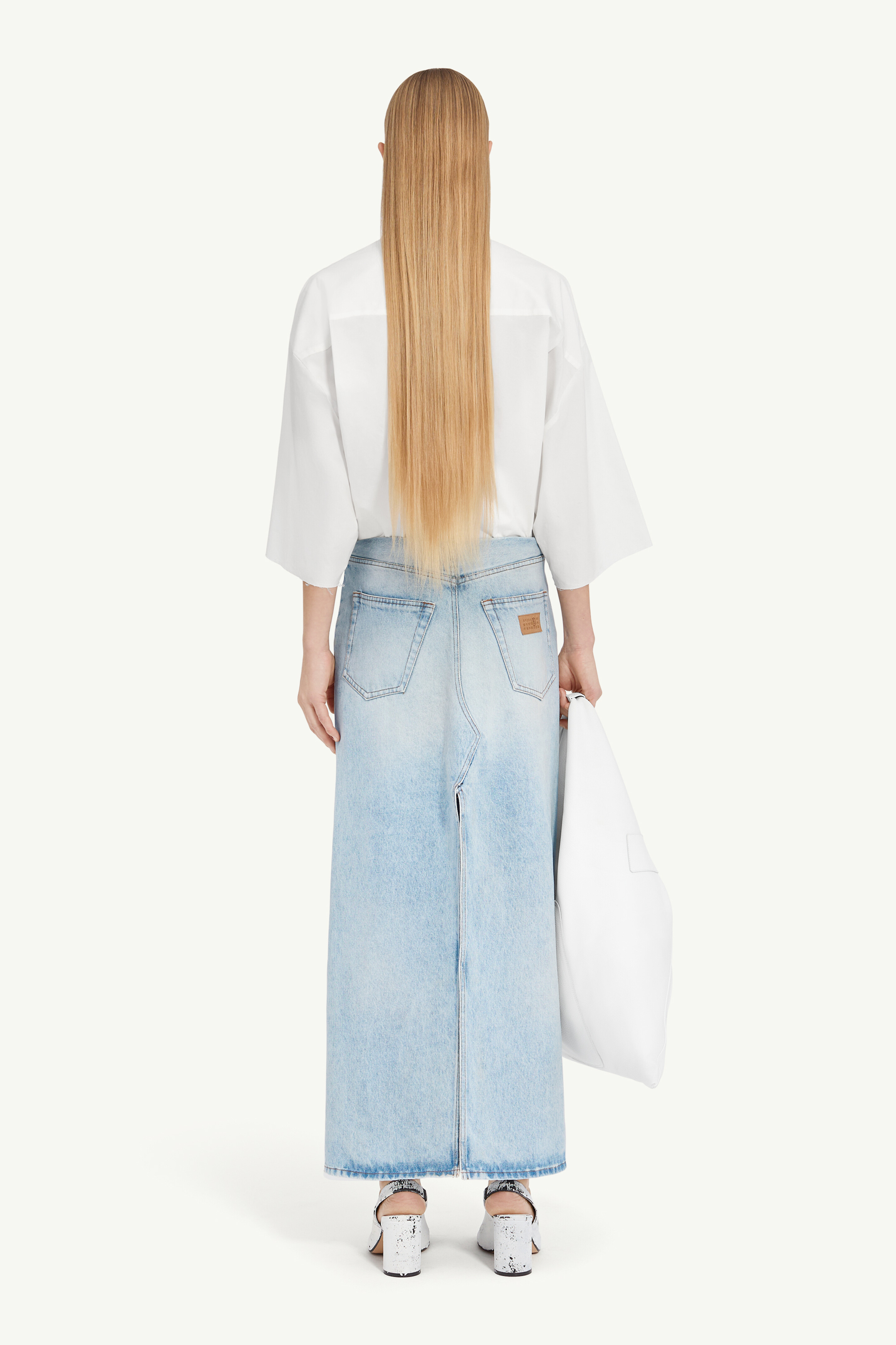Jupe longue en denim