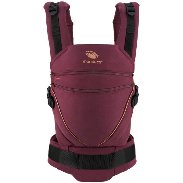 manducamanduca   XT Babytrage Cotton denimberry-toffee