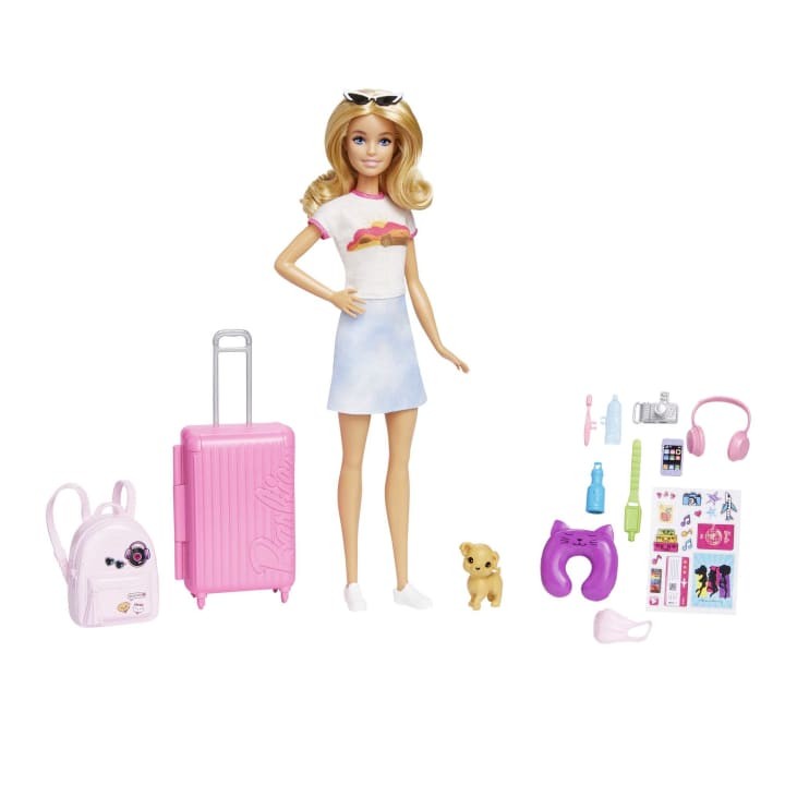 Barbie - Rejsesæt med hvalp
