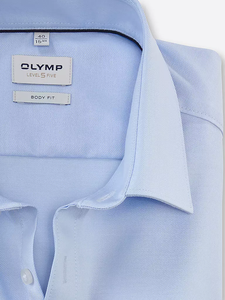 OLYMP LEVEL FIVE Hemd Body Fit Extralange Ärmel hellblau