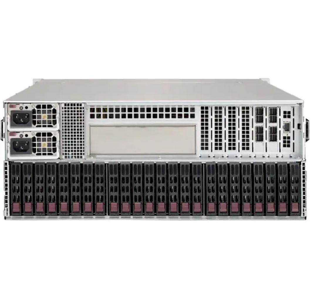 JBOD Gehäuse SuperChassis 417BE1C-R1K23JBOD<br>4U High-Density Storage Server Chassis mit 72 Hot-Swap Laufwerkschächten und redundanter Kühlung