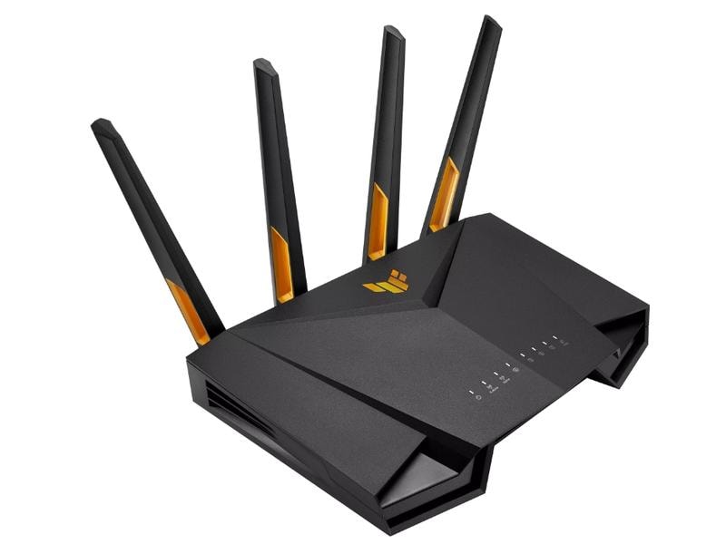 ASUS TUF Gaming AX4200 (TUF-AX4200) TUF Gaming AX4200 Dual Band WiFi 6 Gaming Router mit Mobile Game Mode, Portweiterleitung in 3 Schritten, 2.5Gbps Port, AiMesh für Mesh-WiFi, AiProtection Pro Netzwerksicherheit