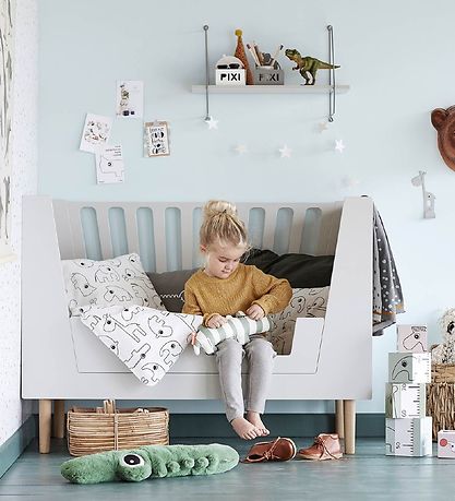 Done by Deer Bettgitter - Babybett - 90,5x20 cm - Grau
