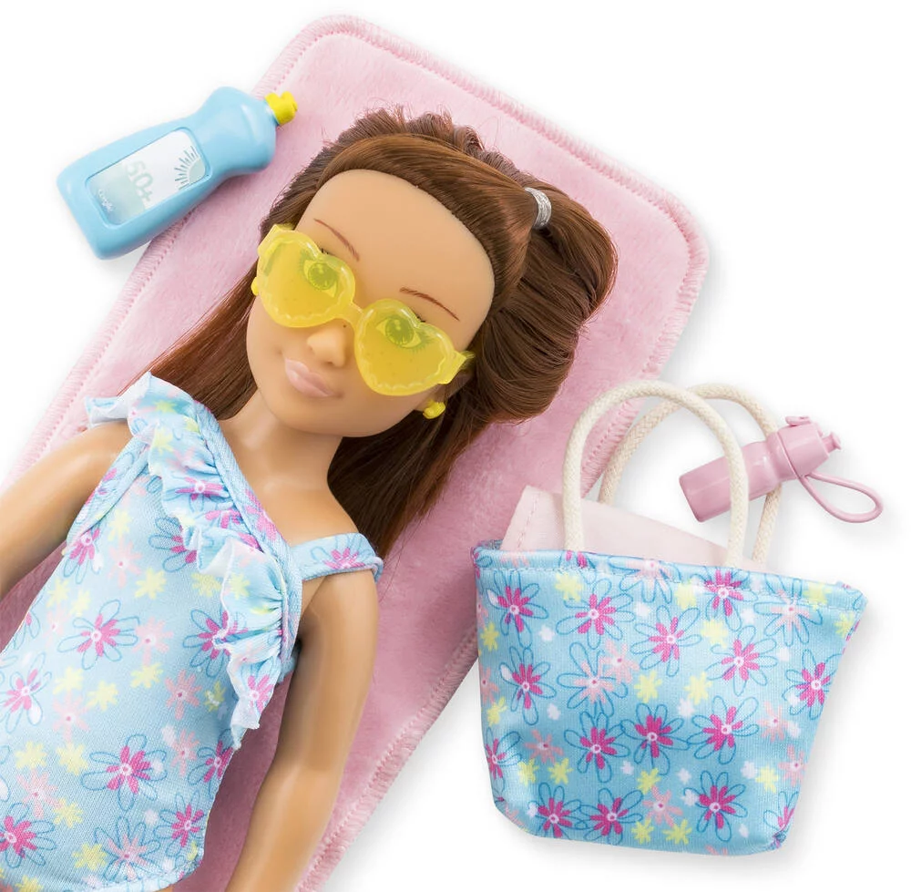 COROLLE GIRLS -POUPEE MANNEQUIN - COFFRET ZOE A LA PLAGE - 28CM