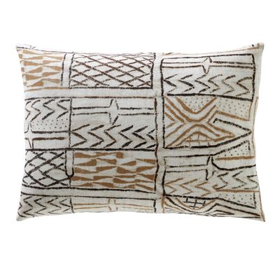 Linge de lit double face motif africain - BECQUET CRÉATION