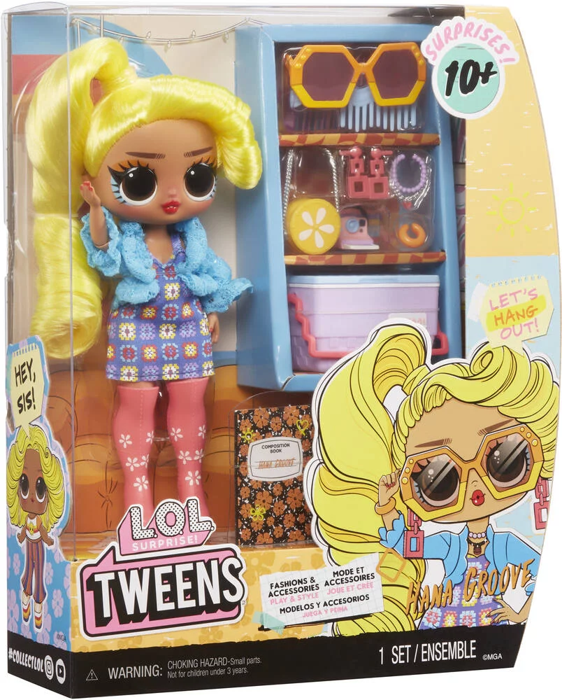 LOL SURPRISE TWEENS -  POUPEE MANNEQUIN 17 CM HANA GROOVE